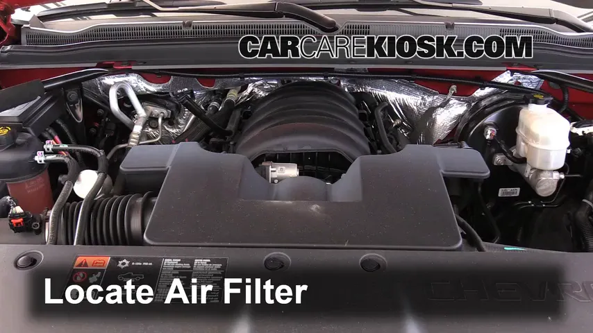 2015 Chevrolet Tahoe LT 5.3L V8 FlexFuel Air Filter (Engine) Replace